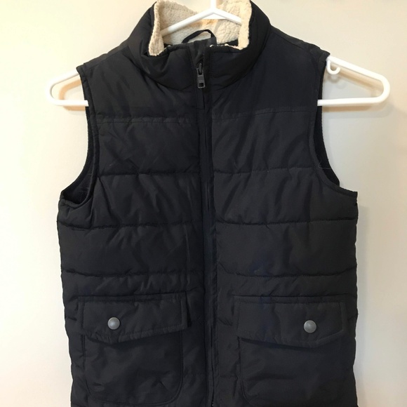 3/$15 Navy blue Gymboree puffy kids vest, small - Picture 1 of 5